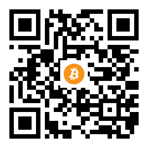 bitcoin:13cGzwhohTT3dJtcuLz3UZnaty9Ljjh6gh black Bitcoin QR code