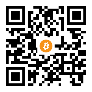 bitcoin:13cU5DsfuNHhdx2RX7W8fNgo8TcHS8HZeD black Bitcoin QR code