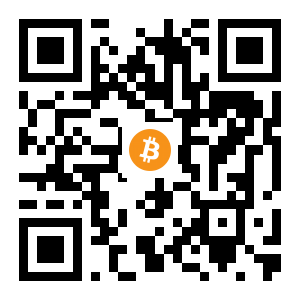 bitcoin:13dSCPadM5a7C1A8X9DY64PiK85gSuru2q black Bitcoin QR code