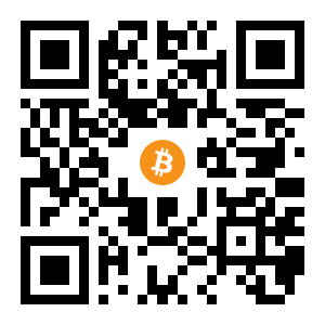 bitcoin:13dnS4XuFAGhkp8Kachs4XnHgCPg5A2guF black Bitcoin QR code