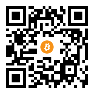 bitcoin:13e8W9TDDev1ALVDJxSsUnVezN7q3FcwnV black Bitcoin QR code