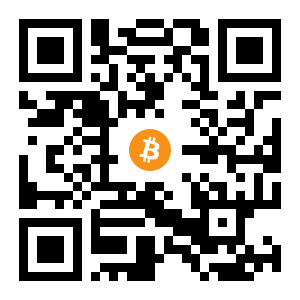 bitcoin:13g3cSbw1aQjy4E5GyoXimM5QbSqGJoorF black Bitcoin QR code