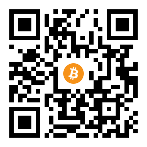 bitcoin:13h3JmARN8xJtZUPoXXYctF59Zp9bgCke4 black Bitcoin QR code