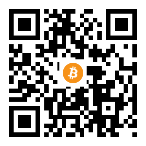 bitcoin:13i6r4Xs59vsXLPprPm4fVEKyJ5pup64hV black Bitcoin QR code