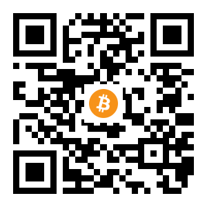 bitcoin:13mtqfB2csyCXuv4U3ieCpEkDab4G7Po5N black Bitcoin QR code