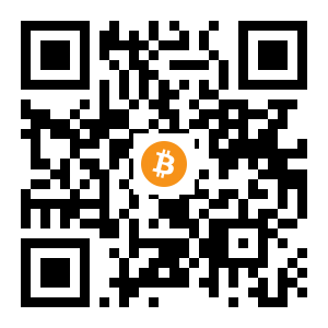 bitcoin:13sBvZcr6BF1gjmzTGy81RWHdagvRKjf8k black Bitcoin QR code
