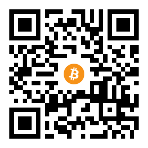 bitcoin:13sGWzqAGCh1z6Gt5QQX9re7F959UqUirN black Bitcoin QR code