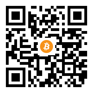 bitcoin:13smEWnnC5AJf7TTe2YyzG2FvA8w71yXRw black Bitcoin QR code