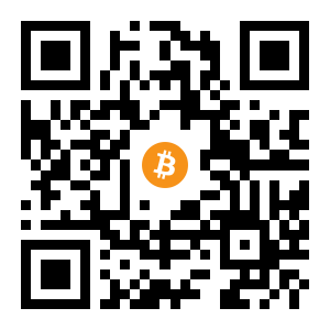 bitcoin:13tMUGLSpgLiSBVtTRV7VLtPkokhixFdtR black Bitcoin QR code