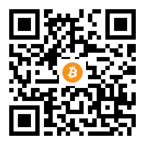 bitcoin:13tsnzB5ttJG4uoWwXGrZi9ywkrvVgwnon black Bitcoin QR code