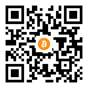 bitcoin:13vQvY49MftveP9nyCjWU1r6g68a7wQmeA black Bitcoin QR code