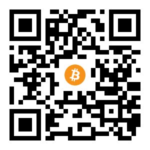 bitcoin:13wNDKiq2XmZhzLV5azNX2Ht3q8KGkZmja black Bitcoin QR code