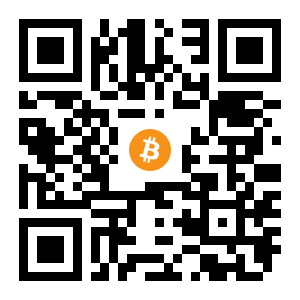 bitcoin:13weh6AJigbh6wdVmR2BGv21Hn8YV25CXE black Bitcoin QR code