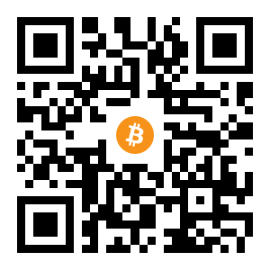 bitcoin:13wuaWmCxgAdn97foxX5MorTubpAntWL6X black Bitcoin QR code