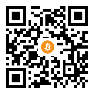 bitcoin:13xKzTaKD6EMGKSDW5vcPfFXArwXB4ot4N black Bitcoin QR code