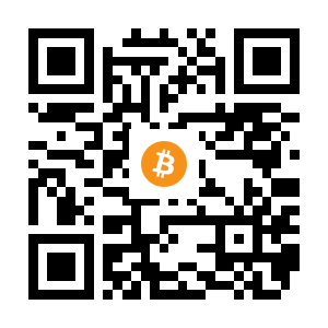 bitcoin:13xtheS36HhLqr8gLrn4Y6j293in6iCxbS black Bitcoin QR code