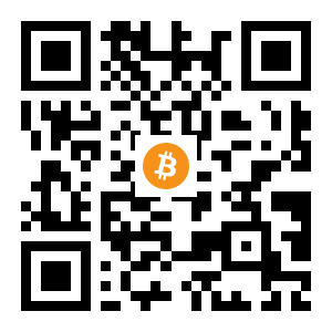 bitcoin:13yFYHQFfWjvRBEHngpzXM4fBi2et8hpzq black Bitcoin QR code