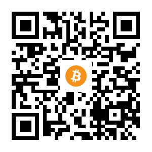 bitcoin:13yS3hJwWqDGeSouqZpS92uJN4k1o67ezS black Bitcoin QR code
