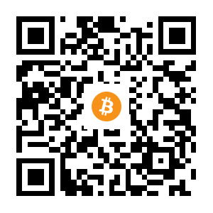 bitcoin:13yWLNvgKBbPx48MQ14HFySUA2tVKrakmR black Bitcoin QR code