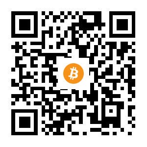 bitcoin:13yetkUWdN1mR2TwgE627veDaEcPzMyyyr black Bitcoin QR code