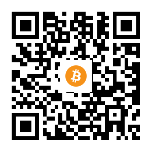 bitcoin:13yyWf7AapTa5D8wkqZLqN12FaN9rhZ1ZL black Bitcoin QR code