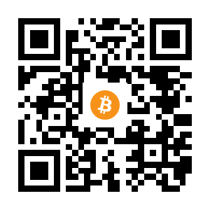 bitcoin:141EmpQegofNXs3qiRx4DTB8w1RrVY8Dna black Bitcoin QR code
