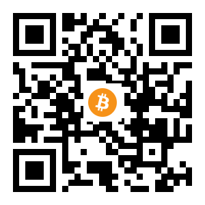 bitcoin:141fEhpT1jV7CYm7qB3FdZF7DWP5BZzhPR black Bitcoin QR code