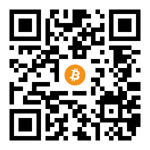 bitcoin:1435TuZsULKbFq7btviQetvKrKqaUitMdm black Bitcoin QR code