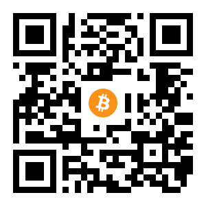 bitcoin:143UQq4m7nEACJNFMJcSq479YtE3Y2vTJe black Bitcoin QR code
