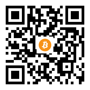 bitcoin:143m4pTRRdDrDgKmWxnFkuzLU4KdCFeNih black Bitcoin QR code