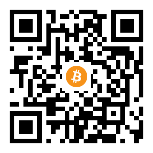 bitcoin:143neMnkYwfP2Cx49JJaLsHLGEZ797axoB black Bitcoin QR code