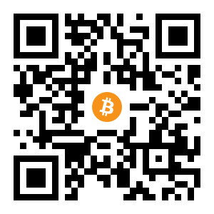 bitcoin:14AAESKe2D1Fxu3PeeRebBPtKWhWx21mwA black Bitcoin QR code
