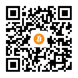 bitcoin:14DHdAVNCTWBUxBNuZ4J18iETkMmB6i4CR black Bitcoin QR code