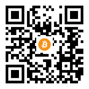bitcoin:14DThAS3SibJqcNVQ7rMtAuqX7hKtivtty black Bitcoin QR code