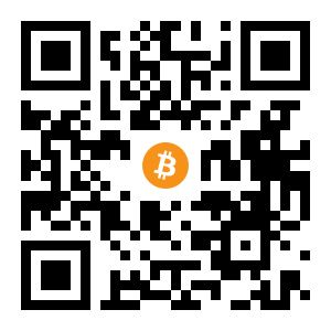 bitcoin:14Ed6ckZ6RaaHd739bAKSp5V1W7VQC46Aj black Bitcoin QR code