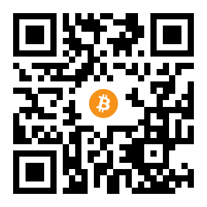 bitcoin:14GStM1BEwUPfmJagMxJhrVRsdHWMyfbof black Bitcoin QR code