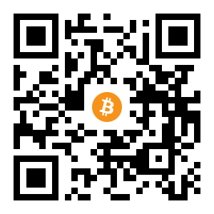 bitcoin:14GcM7H98qYegAxsRDxrMt5W72JtiJcMbg black Bitcoin QR code