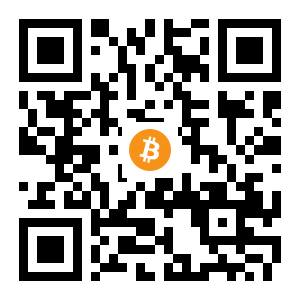 bitcoin:14J6u7qsKyAXfjC8F1e1KomGMpTZYc4pfn black Bitcoin QR code