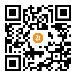 bitcoin:14JMmU7WgHihEVsJkwzTrAJR47xhecu68x black Bitcoin QR code