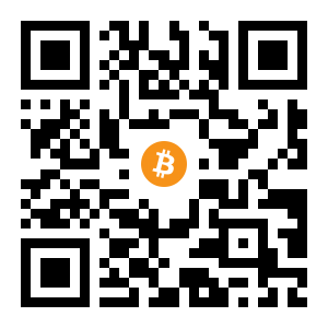 bitcoin:14JpEm5Tm8JkY9CcAj6iR8sKNWP9sACbdv black Bitcoin QR code