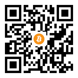 bitcoin:14KALSWX6ohZGVtm2391bv8ux5MFXZh8V9 black Bitcoin QR code