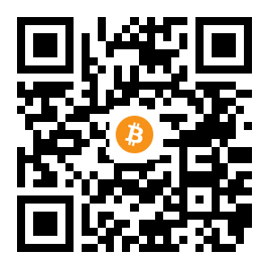 bitcoin:14MPMNu488RWKLpeUriA7Yj1YduxxtxJPZ black Bitcoin QR code