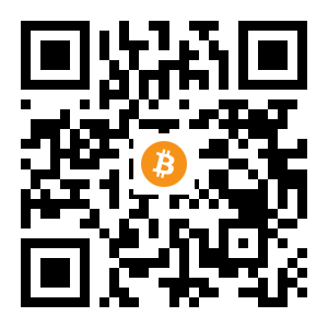 bitcoin:14N2EuWvoP1skdrymVzFxaLDmKxeGckWy1 black Bitcoin QR code