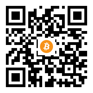 bitcoin:14NaWHYDDorTC49okf2jDV3Y8XWJDr7r1a black Bitcoin QR code