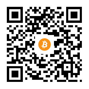 bitcoin:14PS7qBf1PVgbfkXJAewTSoFzSeGptnaPN black Bitcoin QR code