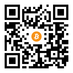 bitcoin:14PuDHBqrxuEgX4qnLYLF7PEN3hicezpfR black Bitcoin QR code