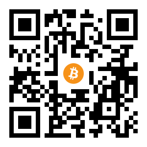 bitcoin:14Qvdwy9Yu4Yg4s5bx5v4WVVE4WcffD3bb black Bitcoin QR code