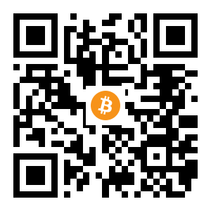 bitcoin:14SU4L7ctqSpXyC1TfAZXwcCXFV6tQZdvP black Bitcoin QR code