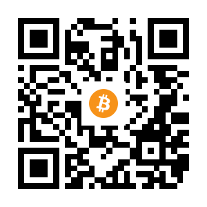 bitcoin:14T1QDznHf1eMZ5yA3yM87jqu65vfEKvDy black Bitcoin QR code