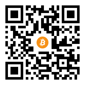 bitcoin:14UMuYfQUtwVHfanpLdvxL173gURcbMPPe black Bitcoin QR code